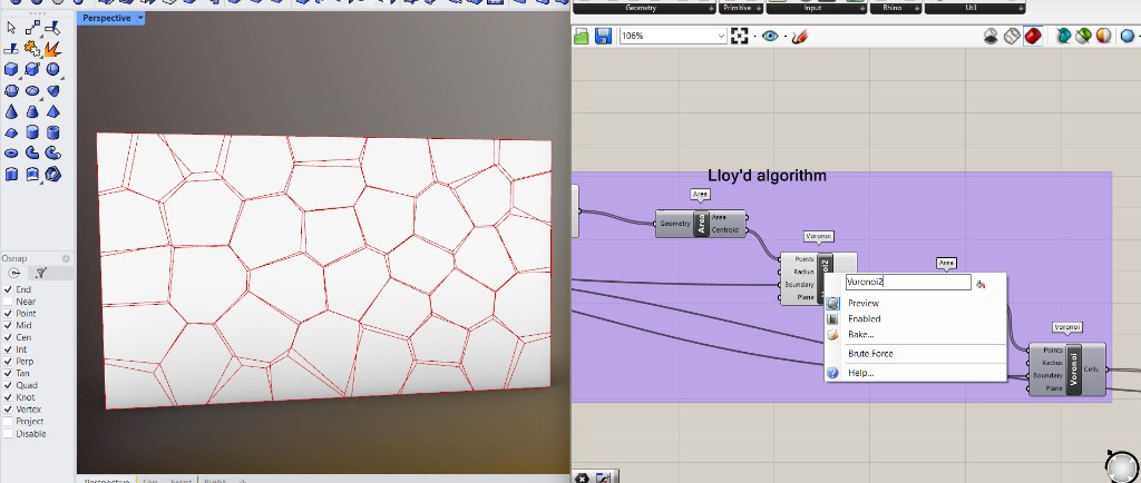 Relaxing the Vcells via Lloyd's Algorithm
