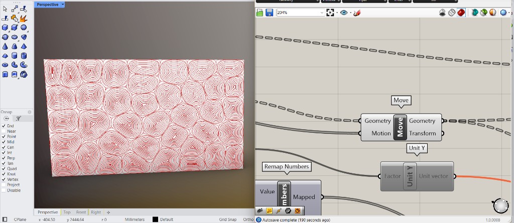 Moving the Offset Curve in Unit Y Direction