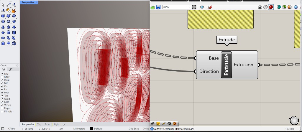 Extruding to Make Results Solid