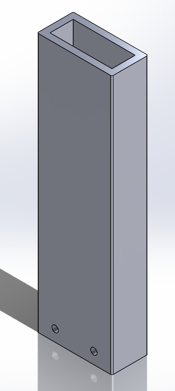 Original 20 cm arm link before optimization