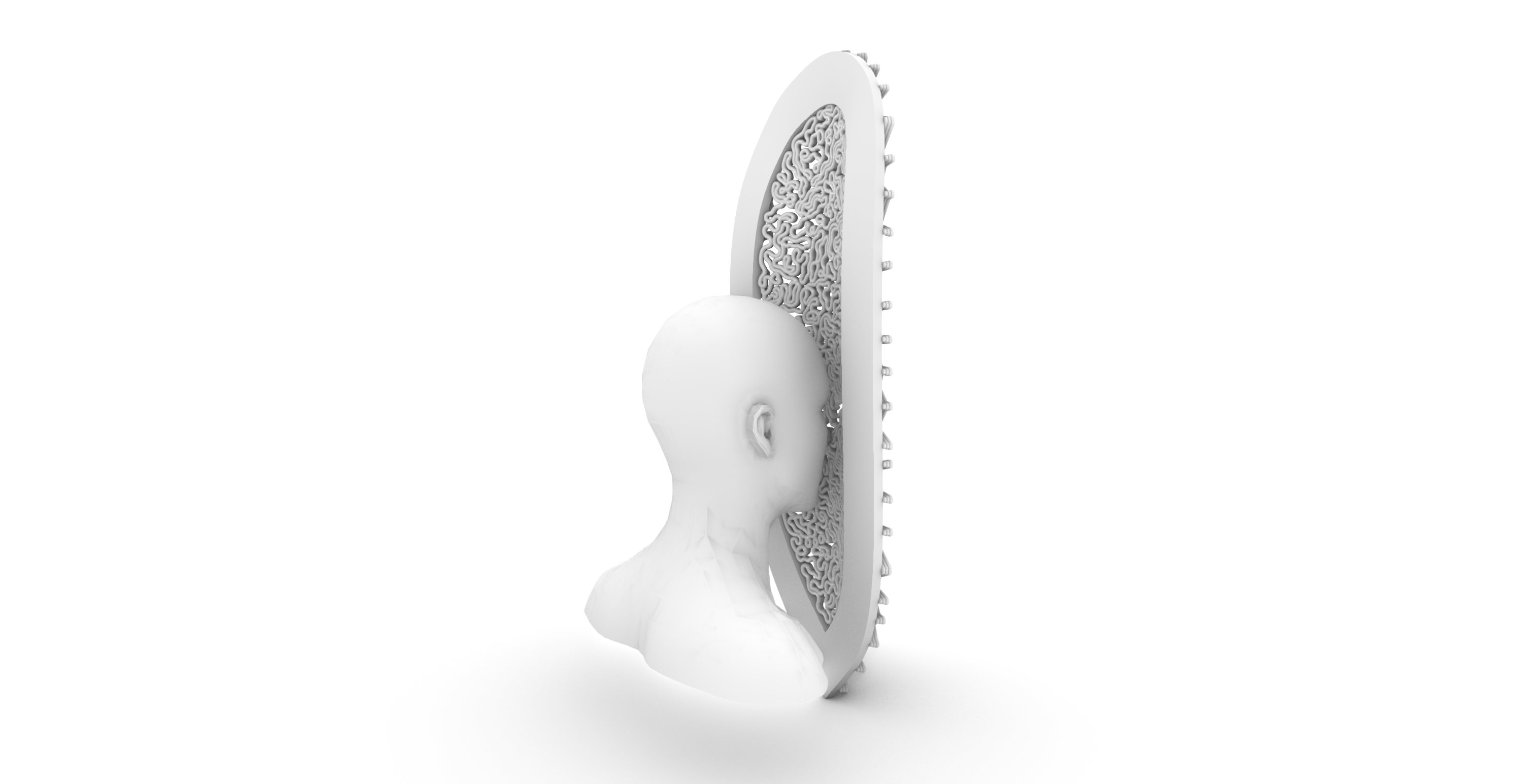 Final back render of the mask